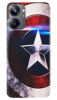 Captain America Shield Mobile Back Case for Realme 10 Pro 5G (Design - 219)