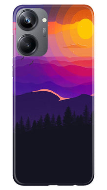 Sun Set Mobile Back Case for Realme 10 Pro 5G (Design - 248)