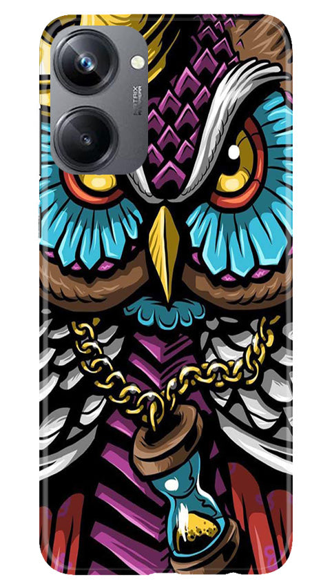 Owl Mobile Back Case for Realme 10 Pro 5G (Design - 318)