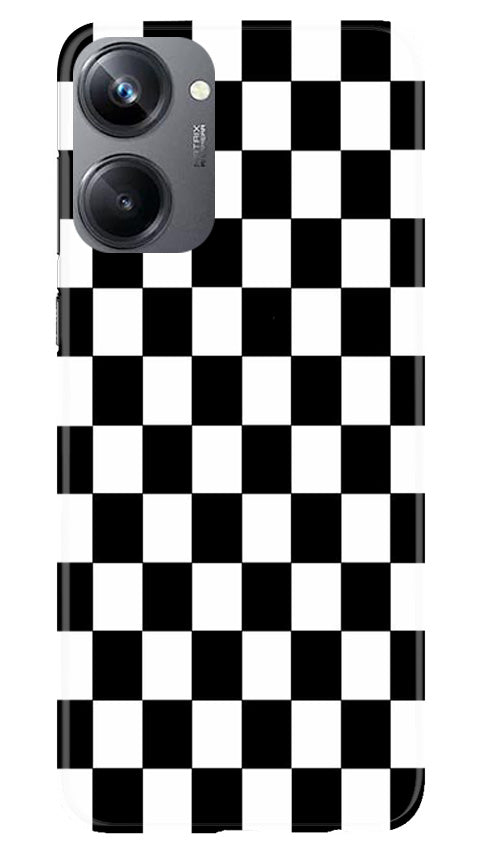 Black White Boxes Mobile Back Case for Realme 10 Pro 5G (Design - 331)