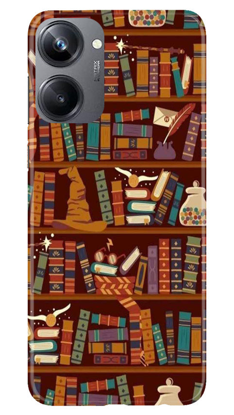 Book Shelf Mobile Back Case for Realme 10 Pro 5G (Design - 348)