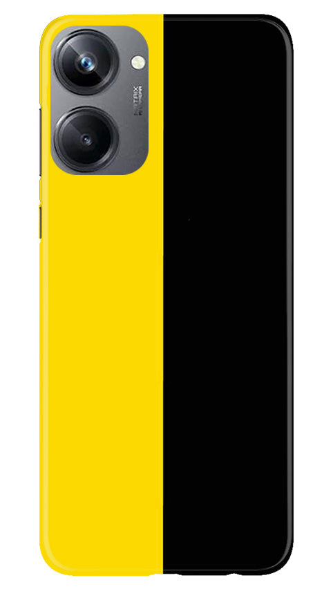 Black Yellow Pattern Mobile Back Case for Realme 10 Pro 5G (Design - 354)