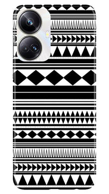 Black white Pattern Mobile Back Case for Realme 10 Pro Plus 5G (Design - 5)