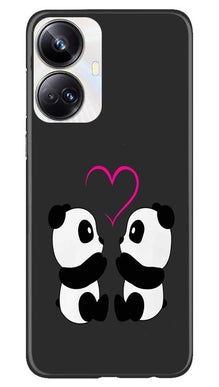 Panda Love Mobile Back Case for Realme 10 Pro Plus 5G (Design - 355)