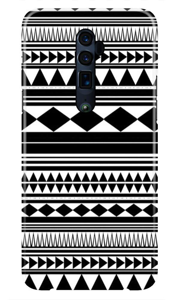 Black white Pattern Case for Oppo Reno 2
