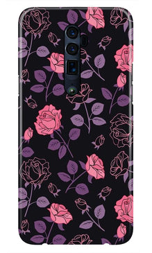 Rose Black Background Case for Oppo Reno 2
