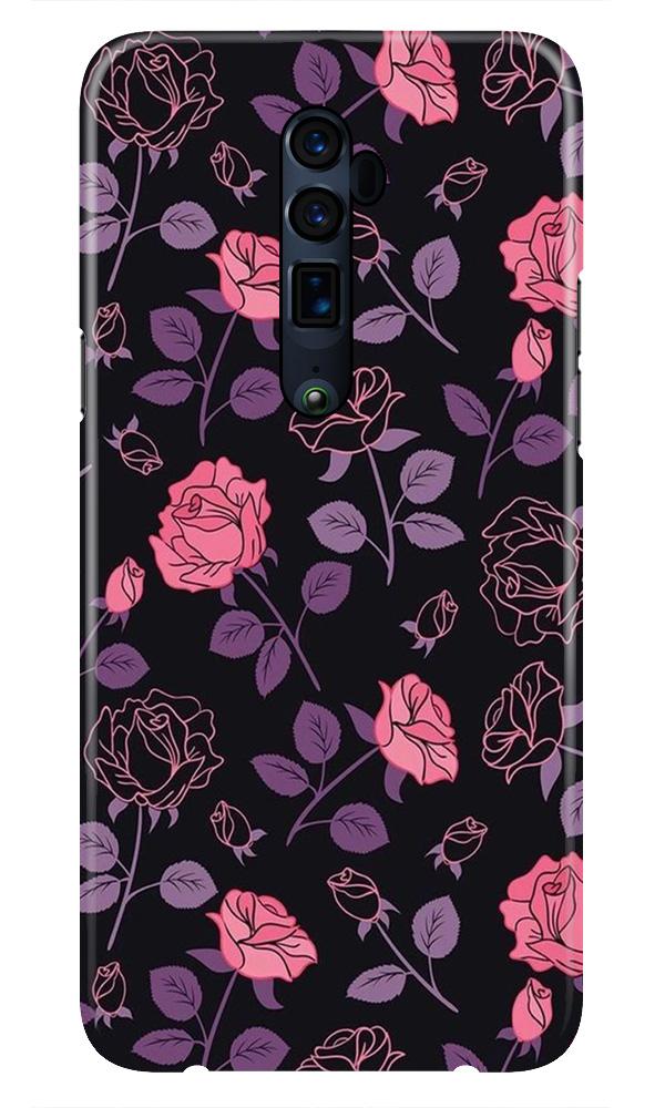 Rose Black Background Case for Oppo Reno 2
