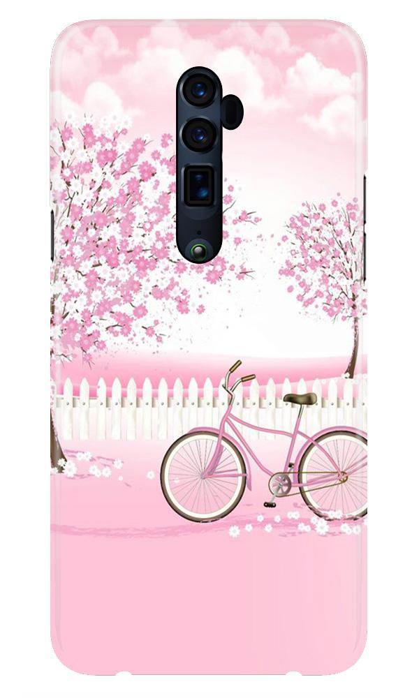 Pink Flowers Cycle Case for Oppo Reno 2(Design - 102)