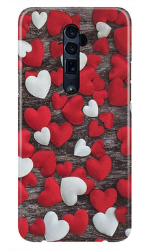 Red White Hearts Case for Oppo Reno 2  (Design - 105)