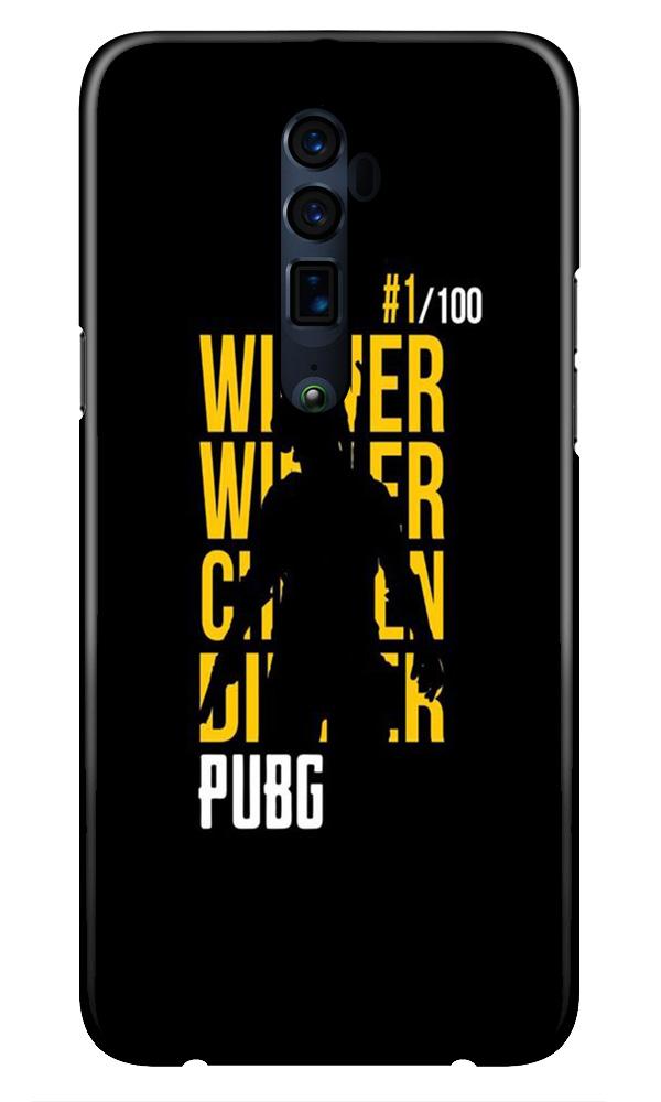 Pubg Winner Winner Case for Oppo Reno 2  (Design - 177)