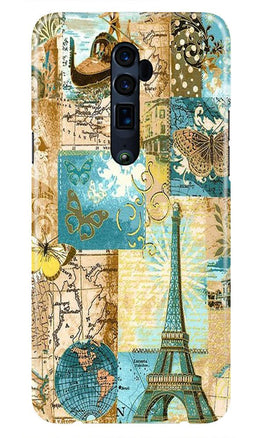 Travel Eiffel Tower Case for Oppo Reno 10X Zoom (Design No. 206)