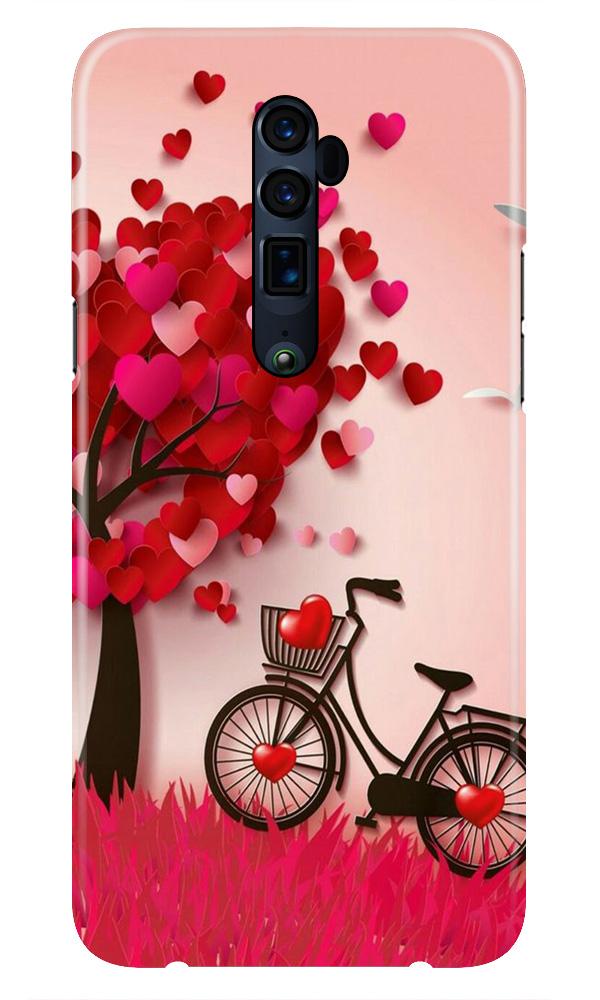 Red Heart Cycle Case for Oppo Reno 10X Zoom (Design No. 222)