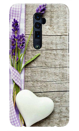 White Heart Case for Oppo Reno 10X Zoom (Design No. 298)
