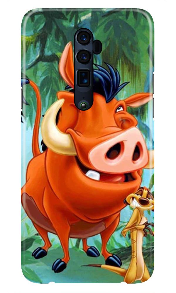 Timon and Pumbaa Mobile Back Case for Oppo Reno 10X Zoom  (Design - 305)
