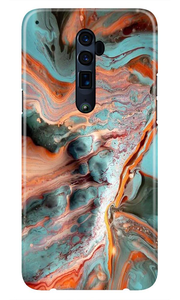 Marble Texture Mobile Back Case for Oppo Reno 10X Zoom(Design - 309)
