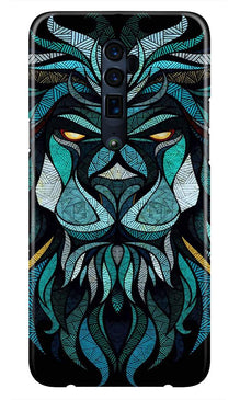 Lion Mobile Back Case for Oppo Reno 10X Zoom  (Design - 314)