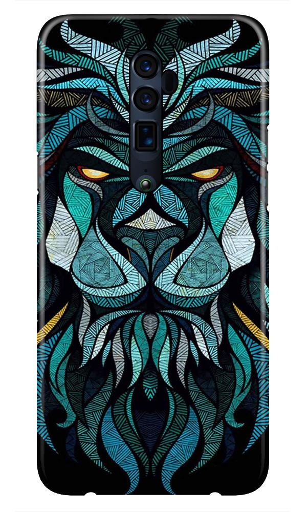 Lion Mobile Back Case for Oppo Reno2 F  (Design - 314)