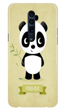 Panda Bear Mobile Back Case for Oppo Reno 10X Zoom  (Design - 317)