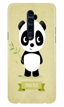 Panda Bear Mobile Back Case for Oppo Reno 2  (Design - 317)