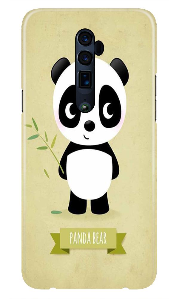 Panda Bear Mobile Back Case for Oppo Reno2 F  (Design - 317)