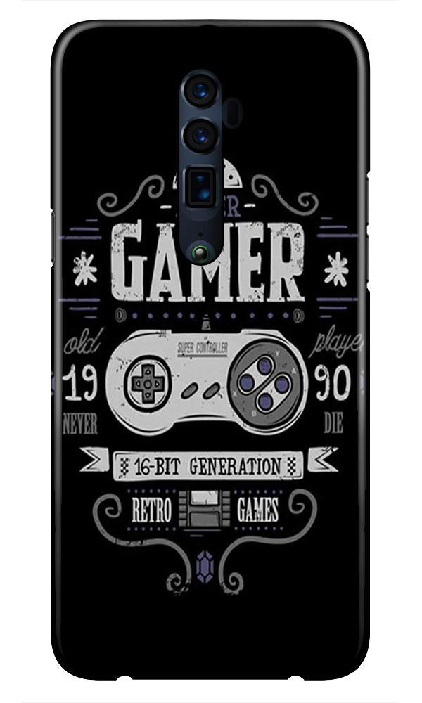 Gamer Mobile Back Case for Oppo Reno2 F  (Design - 330)