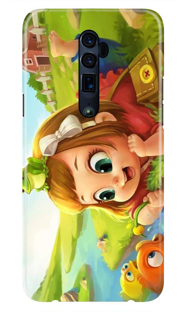 Baby Girl Mobile Back Case for Oppo Reno 10X Zoom  (Design - 339)