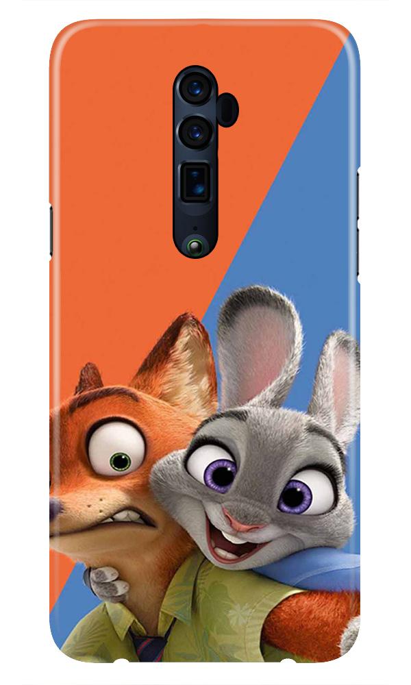 Cartoon Mobile Back Case for Oppo Reno2 F  (Design - 346)