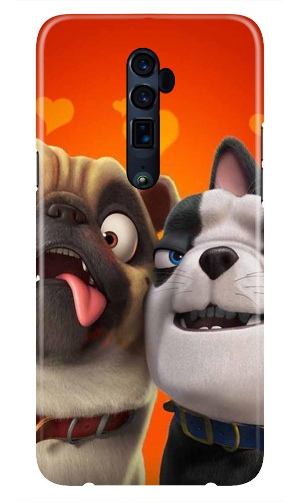 Dog Puppy Mobile Back Case for Oppo Reno2 F  (Design - 350)