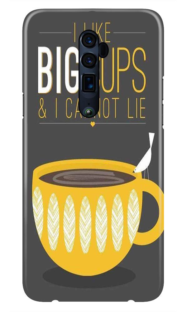 Big Cups Coffee Mobile Back Case for Oppo Reno2 F  (Design - 352)