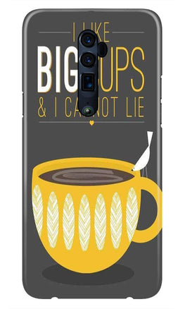 Big Cups Coffee Mobile Back Case for Oppo Reno2 Z(Design - 352)
