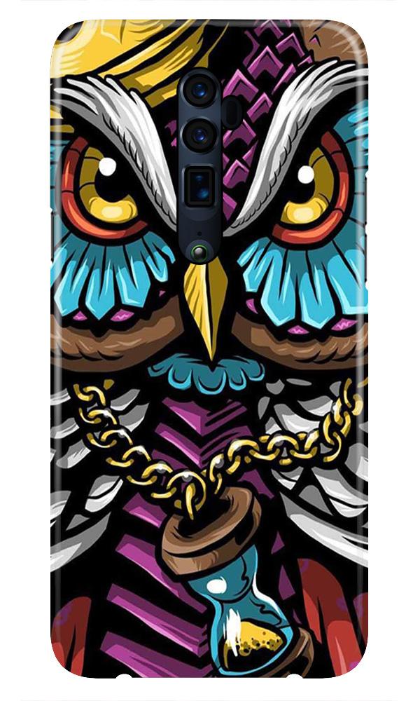 Owl Mobile Back Case for Oppo Reno2  (Design - 359)