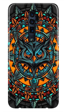Owl Mobile Back Case for Oppo Reno2 F  (Design - 360)