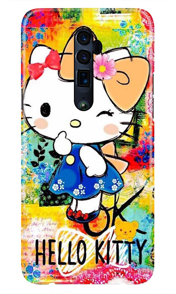Hello Kitty Mobile Back Case for Oppo Reno2  (Design - 362)