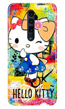 Hello Kitty Mobile Back Case for Oppo Reno 2  (Design - 362)