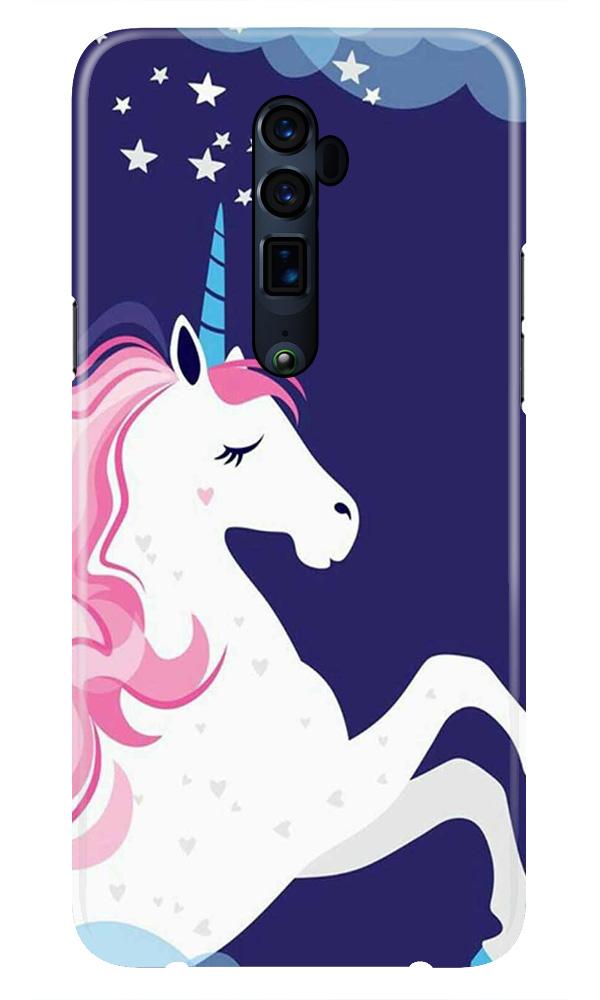 Unicorn Mobile Back Case for Oppo Reno 10X Zoom  (Design - 365)