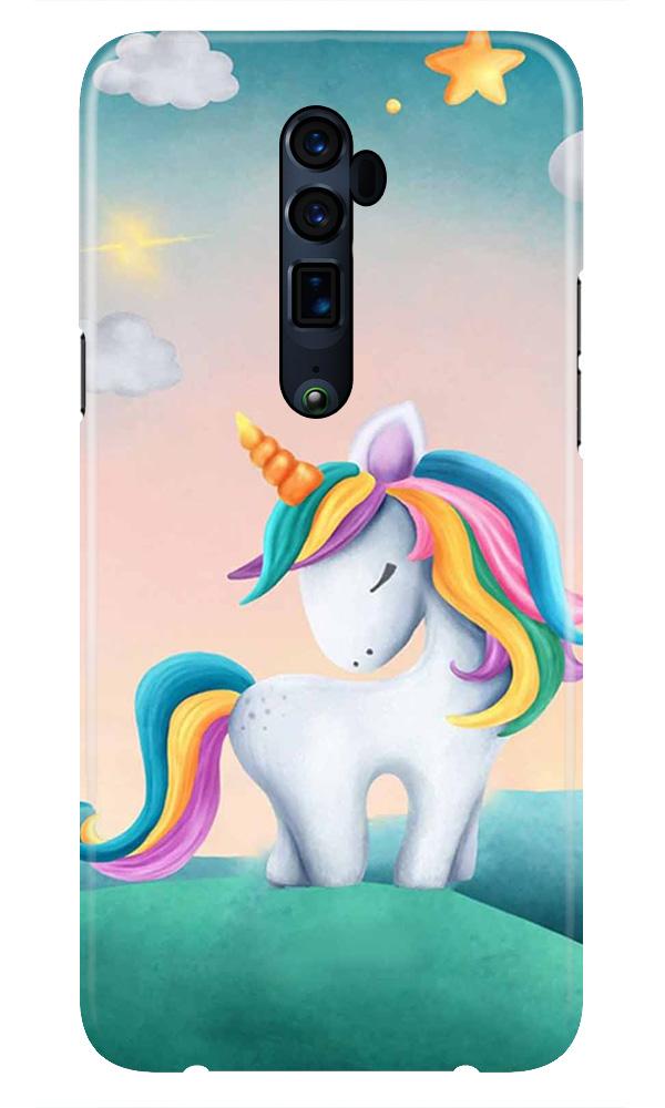 Unicorn Mobile Back Case for Oppo Reno 10X Zoom  (Design - 366)