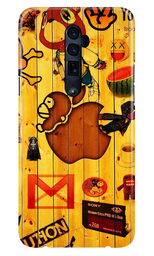 Wooden Texture Mobile Back Case for Oppo Reno 10X Zoom  (Design - 367)