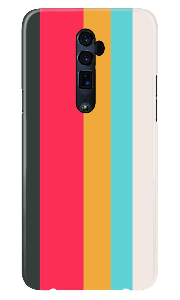 Color Pattern Mobile Back Case for Oppo Reno 10X Zoom  (Design - 369)