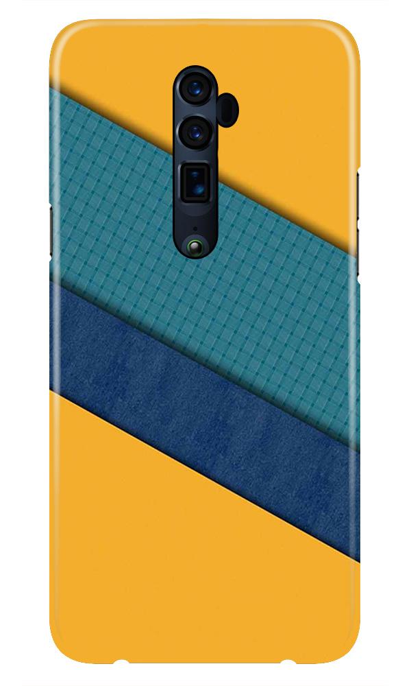 Diagonal Pattern Mobile Back Case for Oppo Reno 2F  (Design - 370)