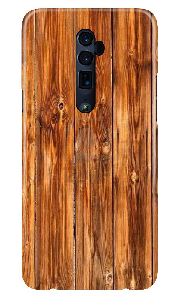 Wooden Texture Mobile Back Case for Oppo Reno 10X Zoom  (Design - 376)