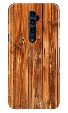 Wooden Texture Mobile Back Case for Oppo Reno 2  (Design - 376)