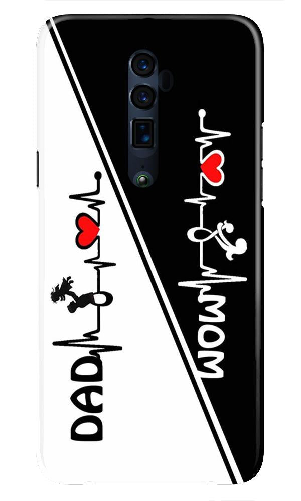 Love Mom Dad Mobile Back Case for Oppo Reno 10X Zoom  (Design - 385)