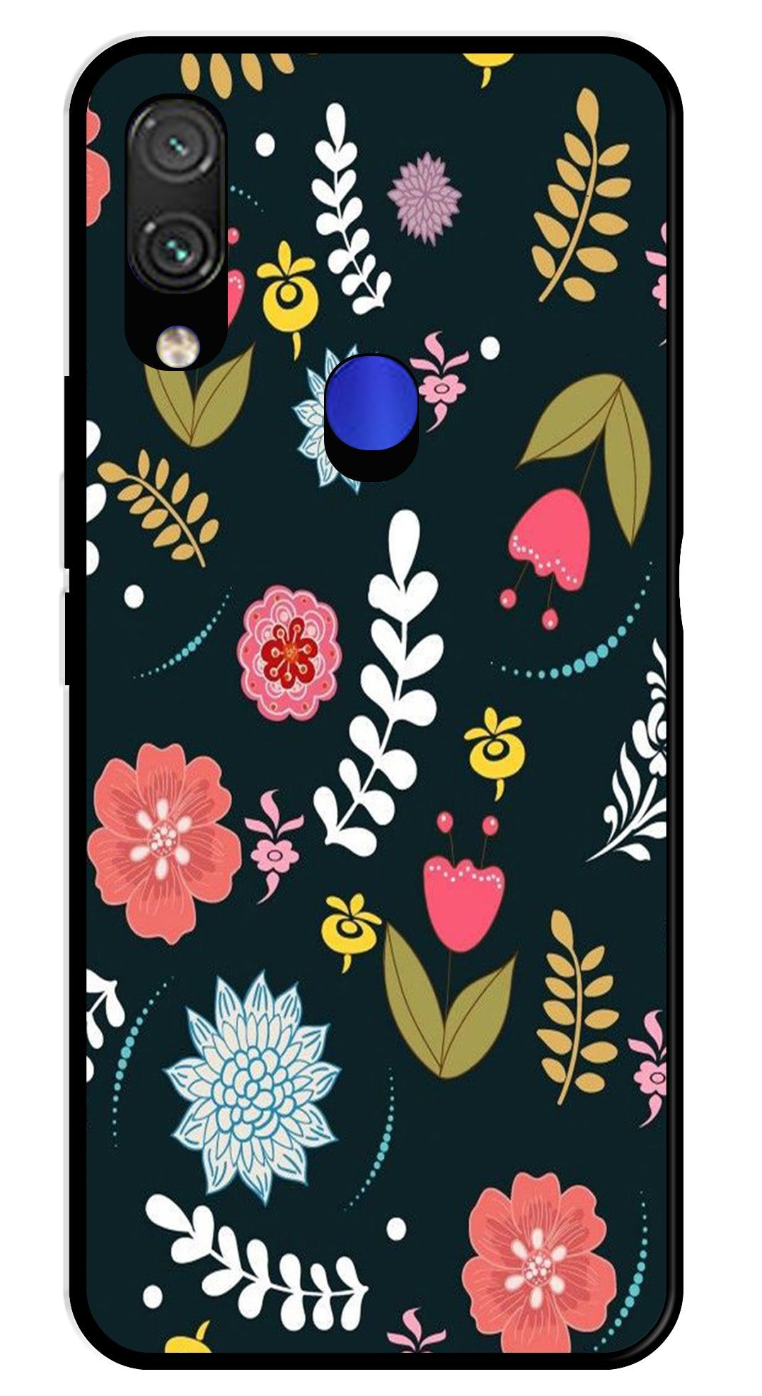 Floral Pattern2 Metal Mobile Case for Xiaomi Mi 10T   (Design No -12)