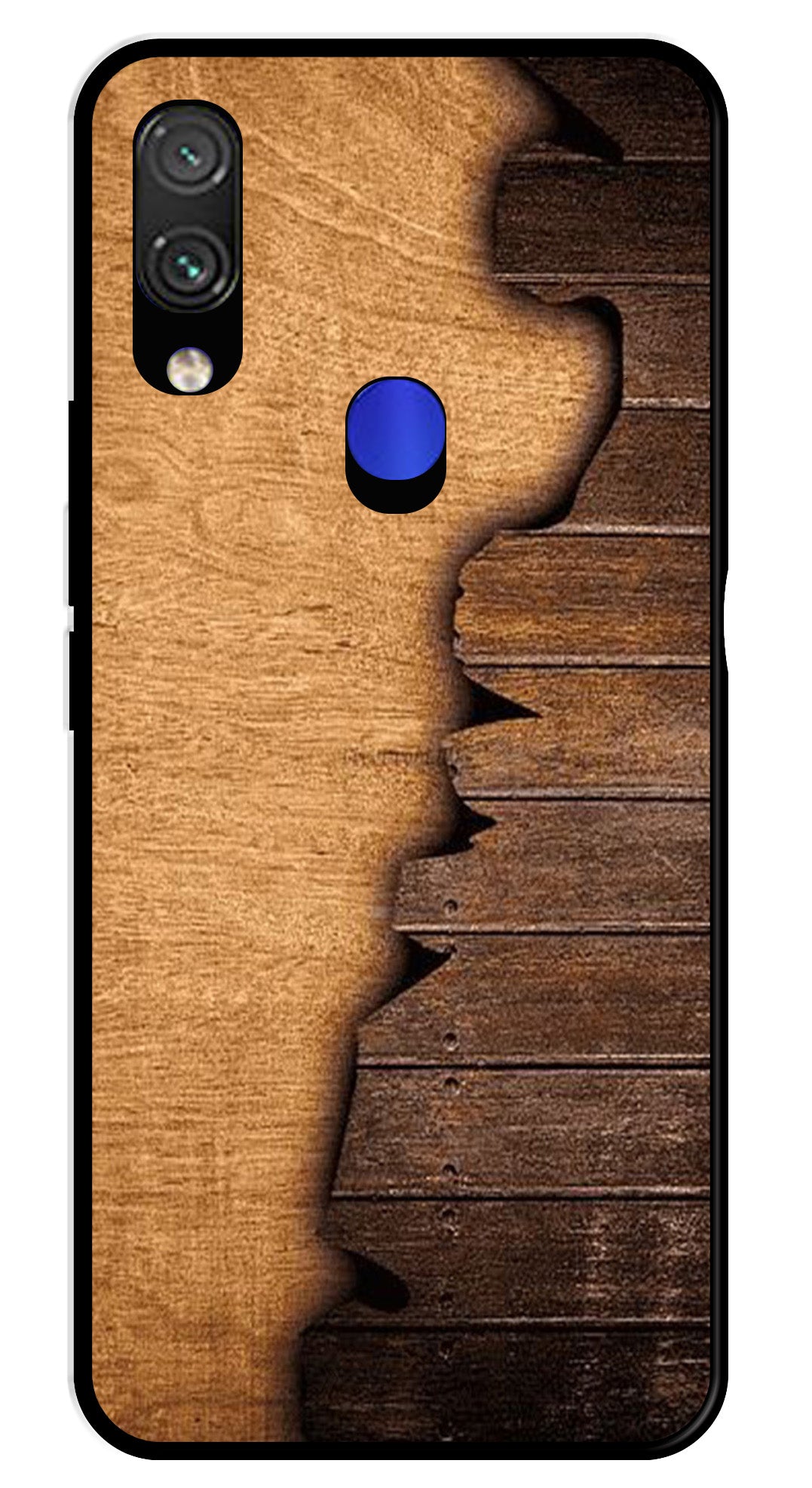Wooden Design Metal Mobile Case for Xiaomi Mi 10T   (Design No -13)