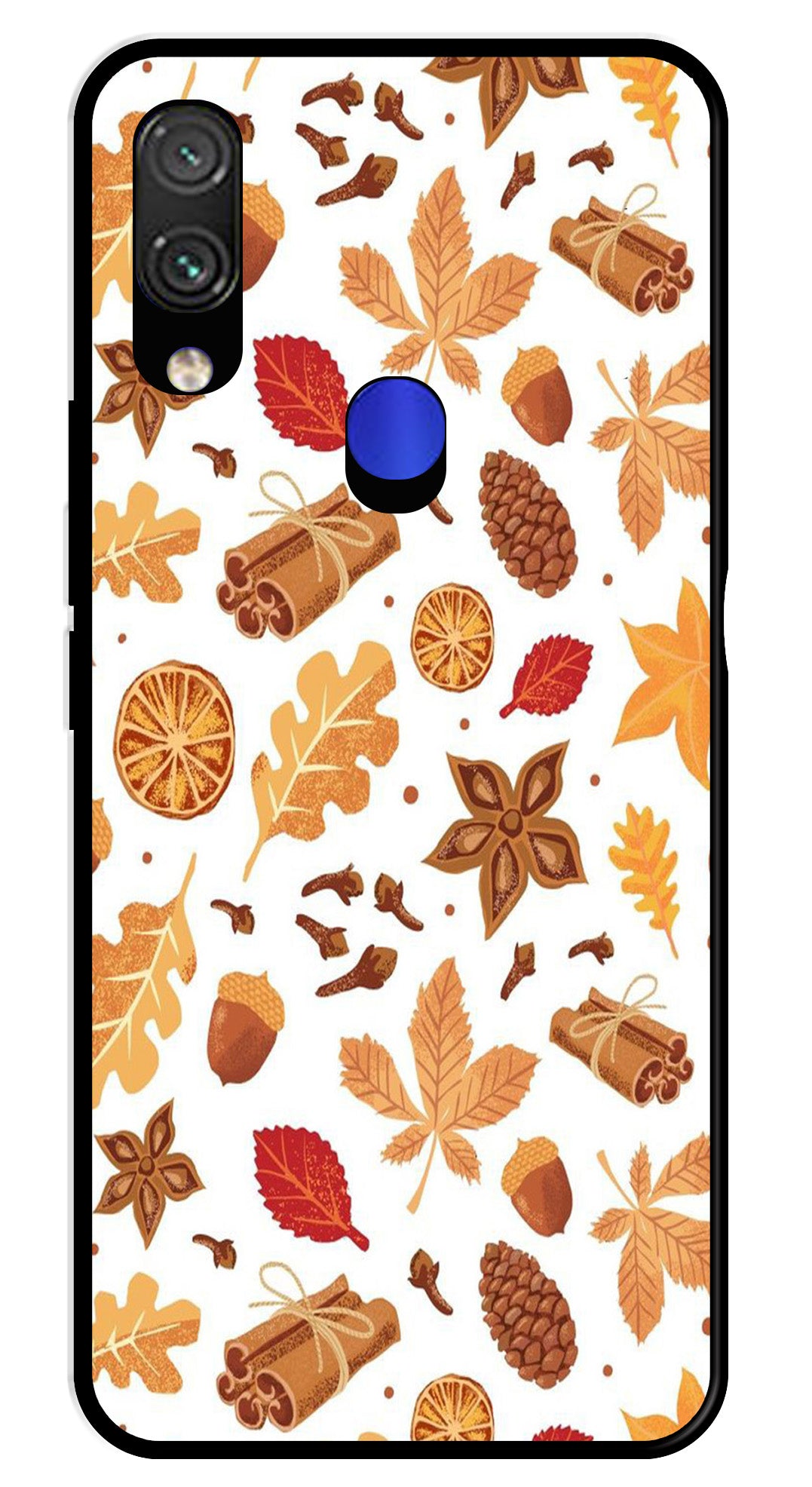 Autumn Leaf Metal Mobile Case for Xiaomi Mi 10T   (Design No -19)