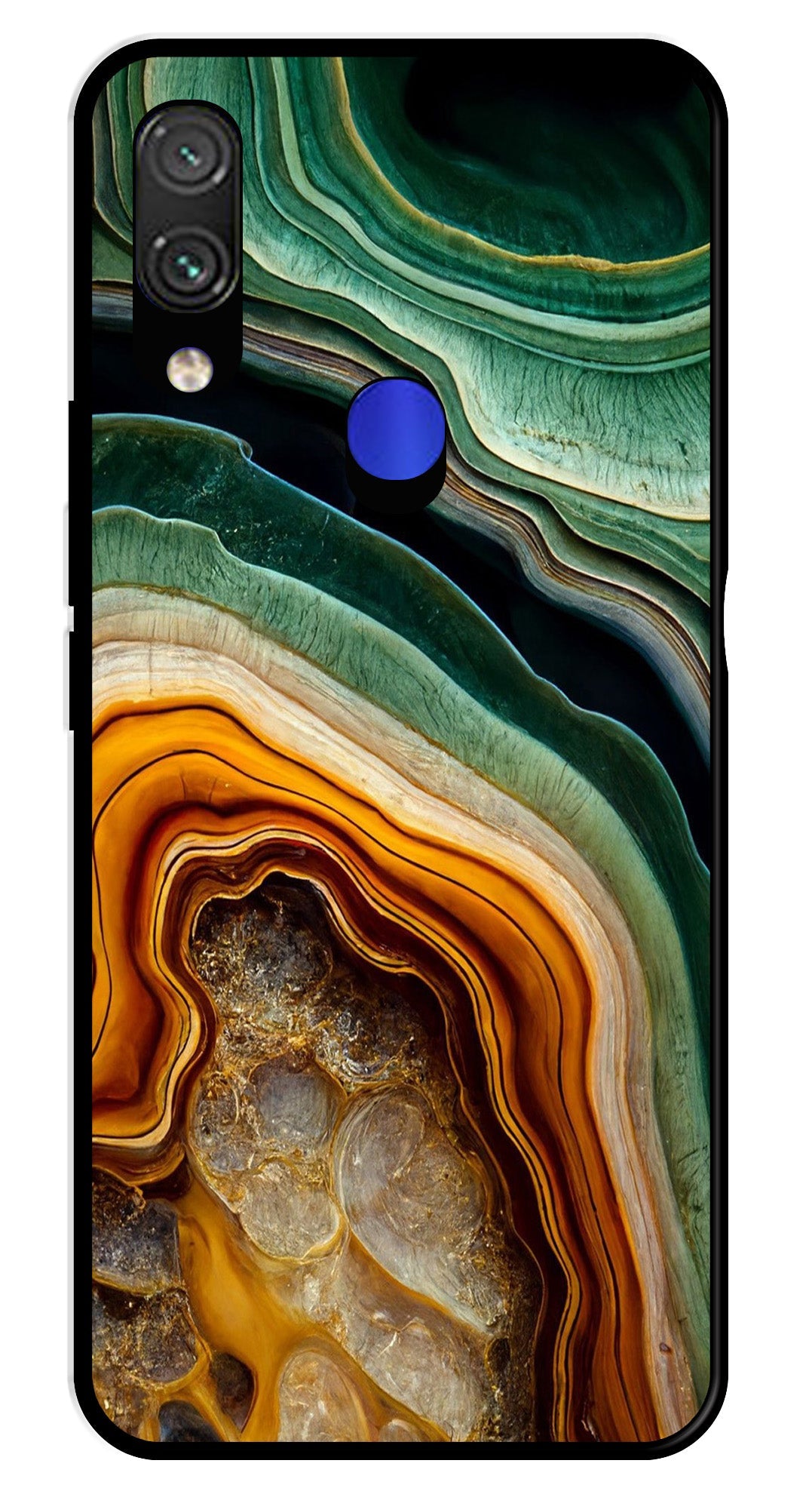 Marble Design Metal Mobile Case for Xiaomi Mi 10T   (Design No -28)