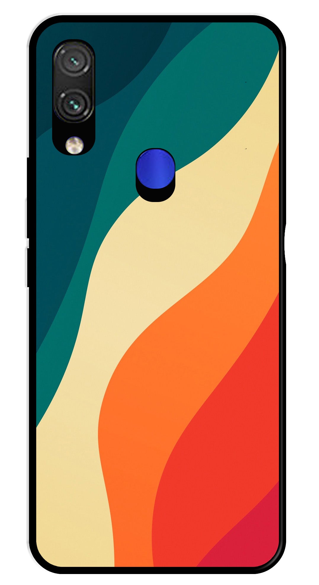 Muted Rainbow Metal Mobile Case for Xiaomi Mi 10T   (Design No -39)