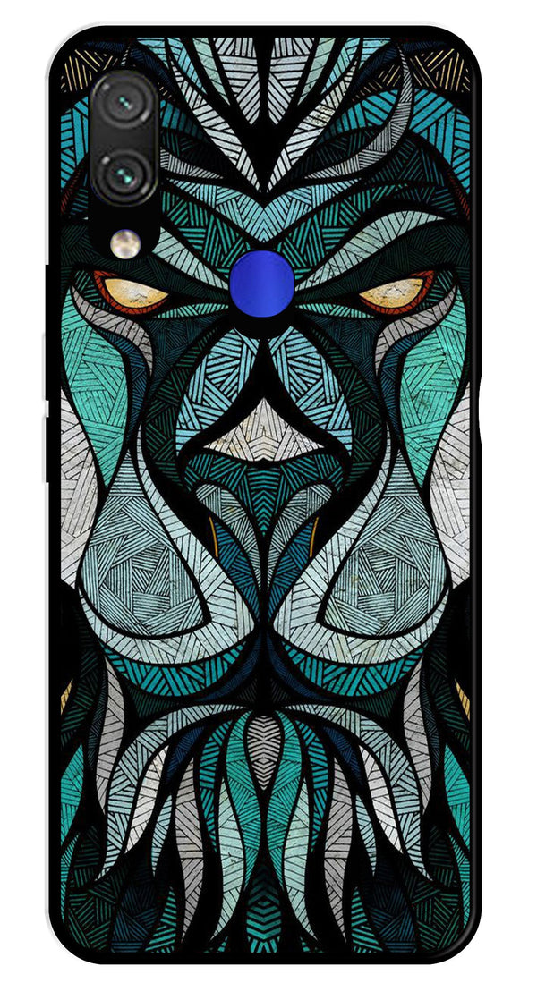 Lion Pattern Metal Mobile Case for Xiaomi Mi 10T   (Design No -40)