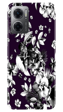 white flowers Mobile Back Case for Redmi 11 Prime 5G (Design - 7)