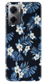 White flowers Blue Background2 Case for Redmi 11 Prime 5G